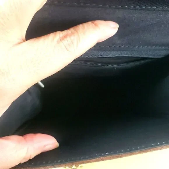 OS International Vintage Womens Quilted Suede Mini Crossbody Purse - Picture 12 of 12